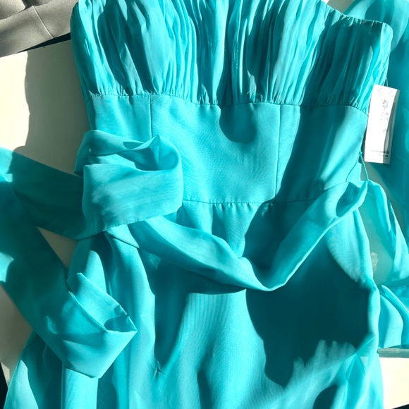 New Party Dress With Tag turquoise colour - Picture 3 of 6